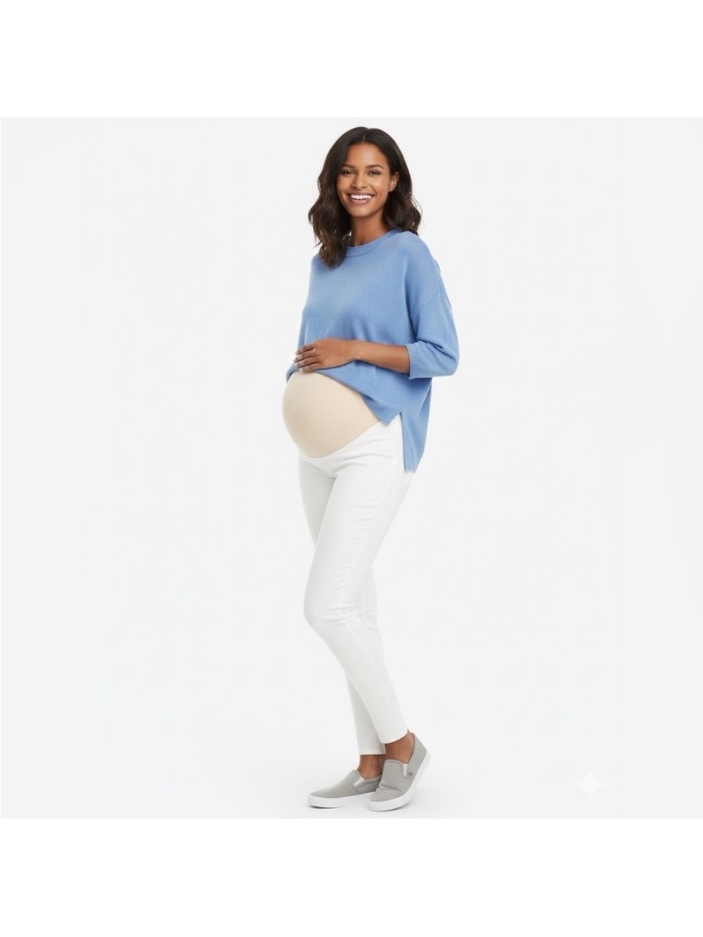 SPANX White Maternity Skinny Jeans-ish xs